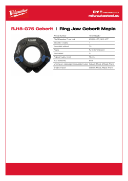 MILWAUKEE Press Jaws GEBERIT 4932480967 A4 PDF