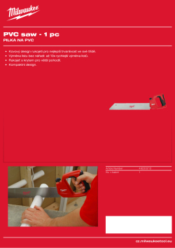 MILWAUKEE Pilka na PVC 457mm 48220212 A4 PDF