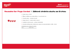 MILWAUKEE Zátkové chrániče sluchu se šňůrkou 4932471904 A4 PDF