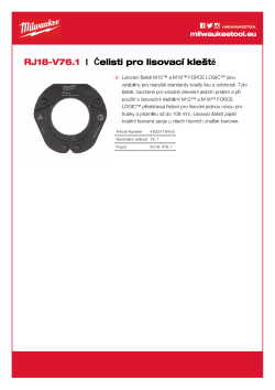 MILWAUKEE Press Jaws 4932479455 A4 PDF