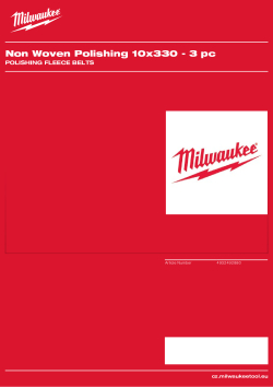 MILWAUKEE Superjemný fleecový pás 4932492880 A4 PDF