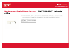 MILWAUKEE Switchblade replacement blades 4932479549 A4 PDF