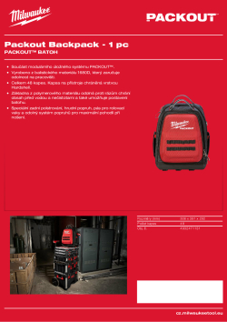 MILWAUKEE PACKOUT™ batoh 4932471131 A4 PDF