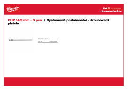 MILWAUKEE PH2 148 mm šroub pro M18 FSG. 4932459393 A4 PDF