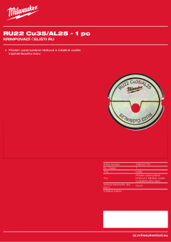 MILWAUKEE RU22 Cu35/AL25 4932451781 A4 PDF