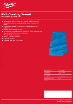 MILWAUKEE Chladicí ručník PVA 4932498146 A4 PDF