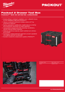 MILWAUKEE PACKOUT™ box se 2 zásuvkami 4932472129 A4 PDF