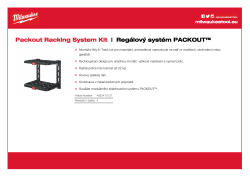 MILWAUKEE Sada regálového systému PACKOUT™ (2 police + E-track) 4932472127 A4 PDF