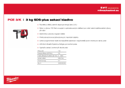 MILWAUKEE 3 kg SDS-Plus sekací kladivo 4933384300 A4 PDF