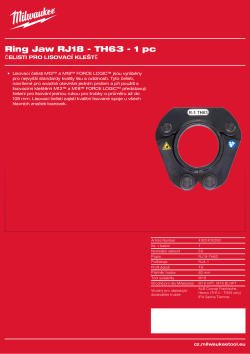 MILWAUKEE Press Jaws 4932430290 A4 PDF