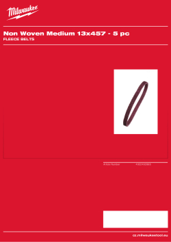 MILWAUKEE Netkaná textilie střední 13x457 - 5ks 4932492885 A4 PDF