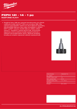MILWAUKEE Expander heads 4932352716 A4 PDF