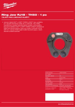 MILWAUKEE Press Jaws 4932430289 A4 PDF