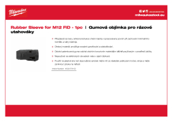 MILWAUKEE Gumová objímka pro M12 FID 4932479102 A4 PDF