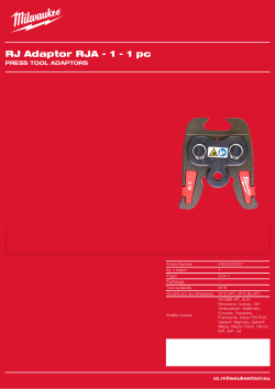 MILWAUKEE Adaptér pro kulaté čelisti 4932430307 A4 PDF