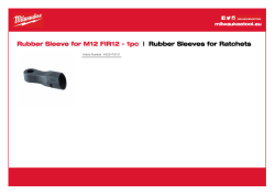 MILWAUKEE Gumová objímka pro M12 FIR12 4932479101 A4 PDF