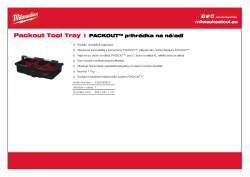 MILWAUKEE PACKOUT™ přihrádka na nářadí 4932480625 A4 PDF