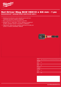 MILWAUKEE SHOCKWAVE™ Nut Drivers 4932492443 A4 PDF