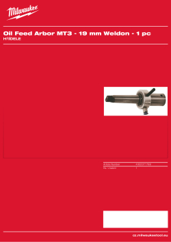 MILWAUKEE Arbors 4932371788 A4 PDF