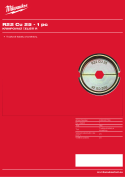 MILWAUKEE R22 Cu 25 4932451756 A4 PDF
