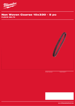 MILWAUKEE Netkaná textilie hrubá 10x330 5ks 4932492877 A4 PDF