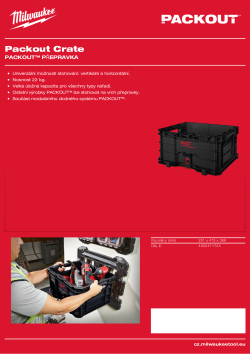 MILWAUKEE PACKOUT™ přepravka 4932471724 A4 PDF