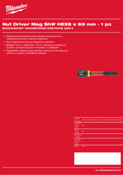 MILWAUKEE SHOCKWAVE™ Nut Drivers 4932492439 A4 PDF