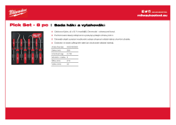 MILWAUKEE Sada mini páčidel - 8 ks 4932480569 A4 PDF