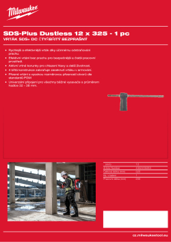 MILWAUKEE SDS-Plus Dustless drill bits 4932459283 A4 PDF