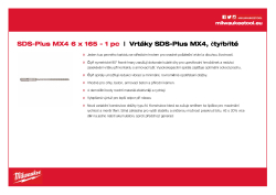 MILWAUKEE SDS-Plus MX4 drill bits 4932352012 A4 PDF