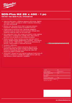 MILWAUKEE SDS-Plus M2 Drill bits 4932344311 A4 PDF