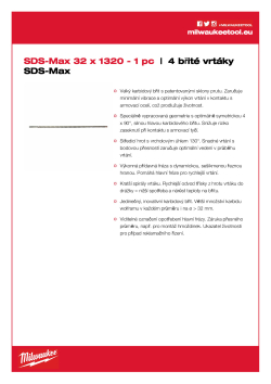 MILWAUKEE SDS-Max Drills - 4 cut 4932352788 A4 PDF