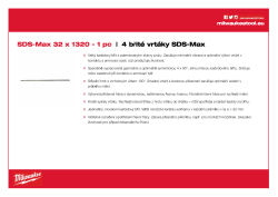 MILWAUKEE SDS-Max Drills - 4 cut 4932352788 A4 PDF