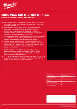 MILWAUKEE SDS-Plus M2 Drill bits 4932399328 A4 PDF