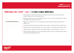 MILWAUKEE SDS-Max Drills - 4 cut 4932352784 A4 PDF
