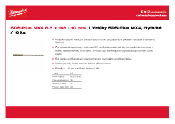 MILWAUKEE SDS-Plus MX4 drill bits 4932479556 A4 PDF