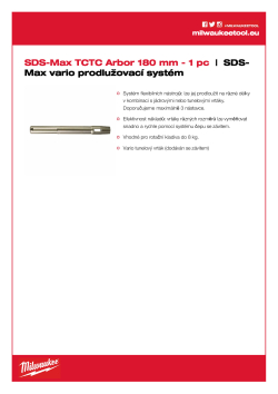 MILWAUKEE Stopka SDS-Max 4932343667 A4 PDF