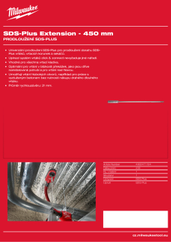 MILWAUKEE SDS-Plus Extensions 4932471154 A4 PDF