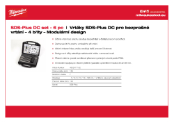 MILWAUKEE Sada vrtáků SDS+ DC s odsáváním (6 ks) 4932471162 A4 PDF