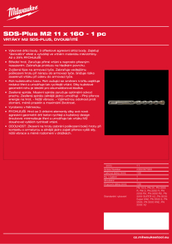 MILWAUKEE SDS-Plus M2 Drill bits 4932367066 A4 PDF