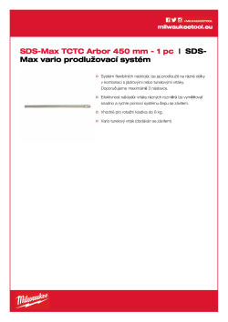 MILWAUKEE Stopka SDS-Max 4932343670 A4 PDF