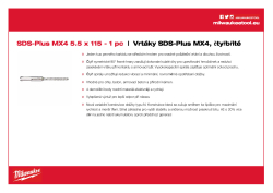 MILWAUKEE SDS-Plus MX4 drill bits 4932352009 A4 PDF