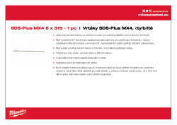 MILWAUKEE SDS-Plus MX4 drill bits 4932352015 A4 PDF