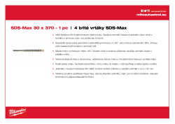 MILWAUKEE SDS-Max Drills - 4 cut 4932352783 A4 PDF