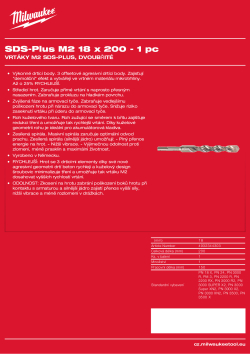MILWAUKEE SDS-Plus M2 Drill bits 4932344303 A4 PDF