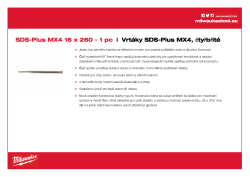 MILWAUKEE SDS-Plus MX4 drill bits 4932352819 A4 PDF