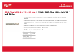 MILWAUKEE SDS-Plus MX4 drill bits 4932479368 A4 PDF