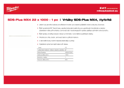 MILWAUKEE SDS-Plus MX4 drill bits 4932479347 A4 PDF