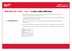 MILWAUKEE SDS-Max Drills - 4 cut 4932352799 A4 PDF
