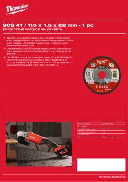 MILWAUKEE SCS 41 / 115 4932451486 A4 PDF